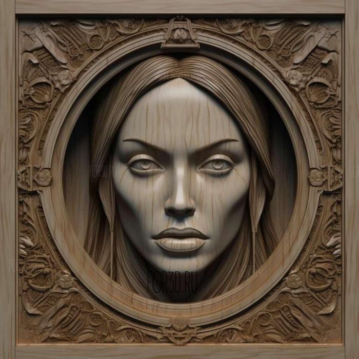 angelina jolie 1 stl model for CNC